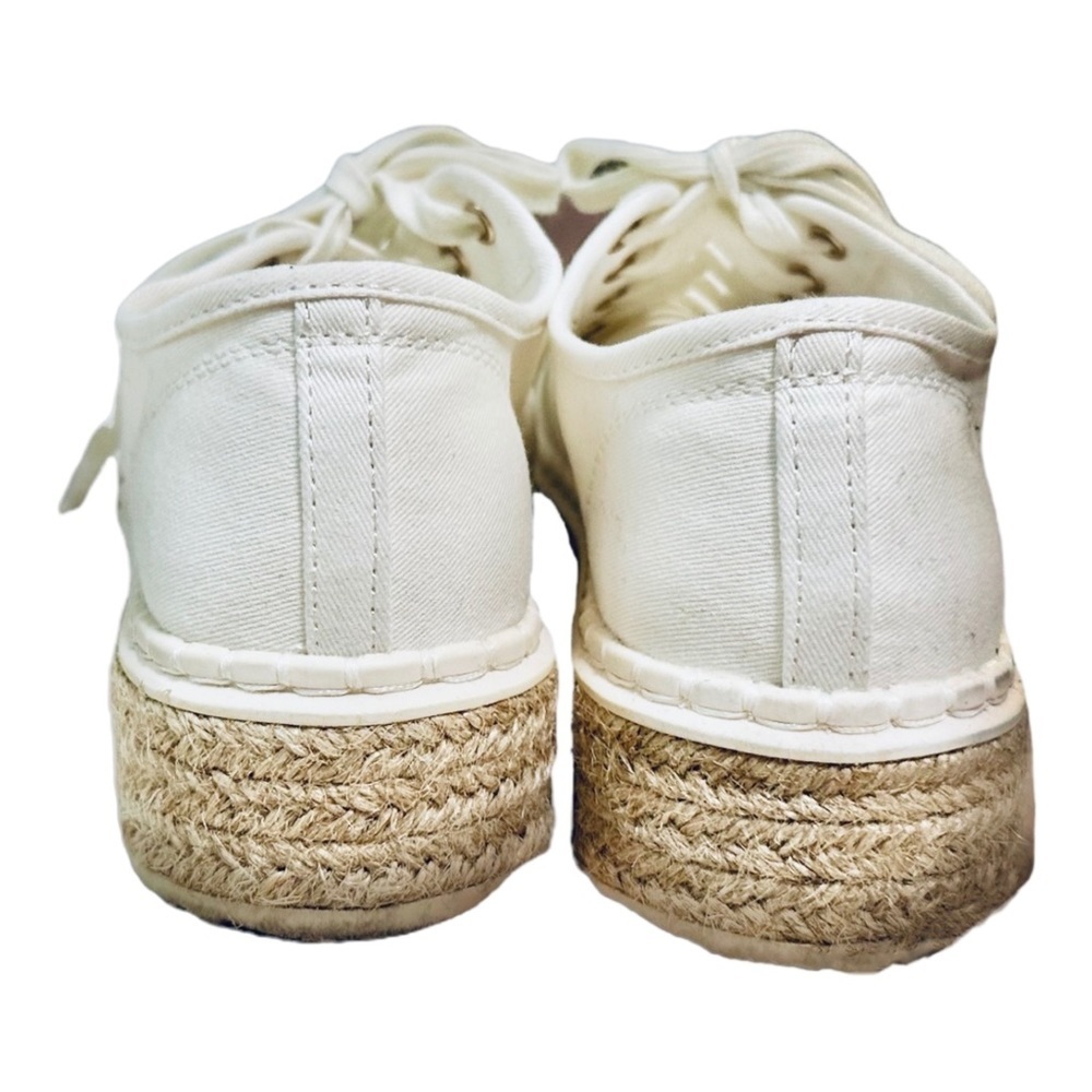 SOLD: H&M White Espadrille Sneakers - Size 8 US / 39 - Picture 5 of 10
